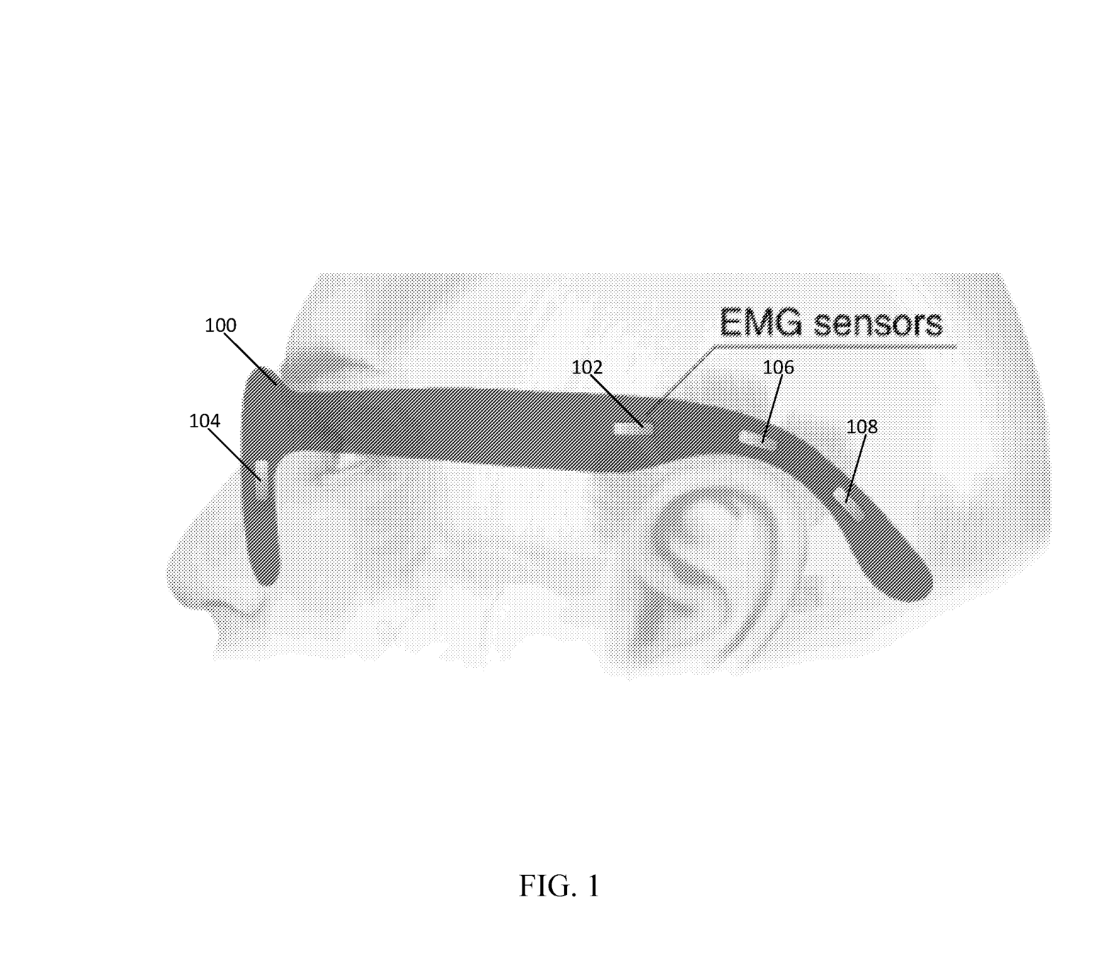 The February 2025 filing already locates sensors around the glasses frame. Original application 63/762,845.