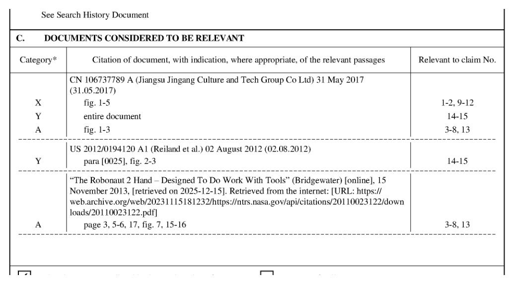 The forearm ISR’s reference-and-claim assignments. X, Y and A carry different meanings; original publication PDF page 42.